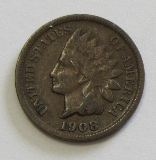 SEMI KEY 1908-S INDIAN HEAD CENT