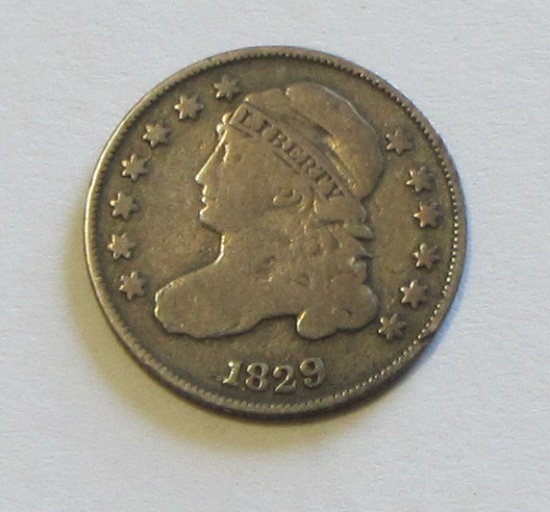 1829 CAPPED BUST DIME