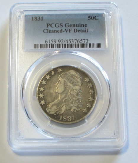 1831 CAPPED BUST HALF PCGS VF