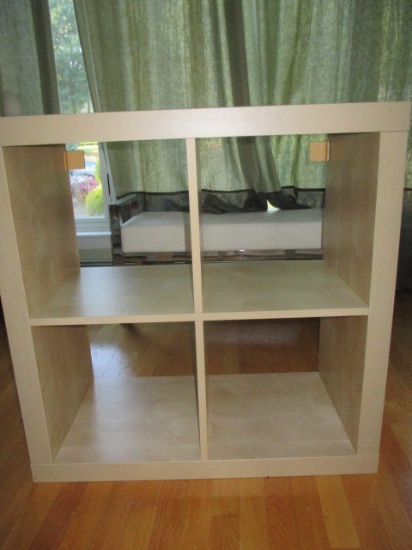 4 Section Blond Wooden Stand 31" X 16" X 31"