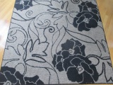 Floral Area Rug 5' X 5'