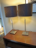 Pair of Metal Base Lamps 26 1/2
