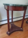Marble Top Round 3 Leg Table 18