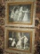 2 Antique Framed Dance Prints - 1 Missing Glass 27