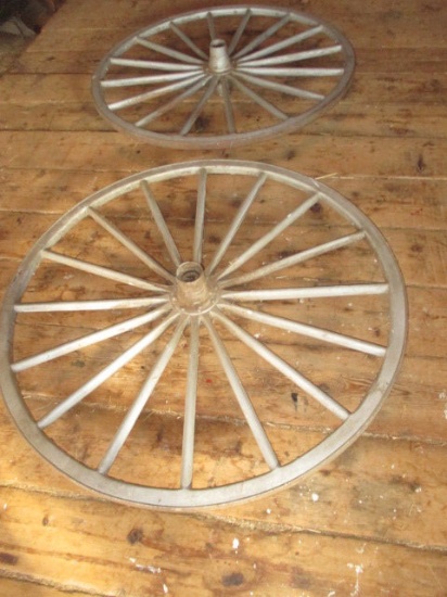 Pair of Wagon Wheels 46"