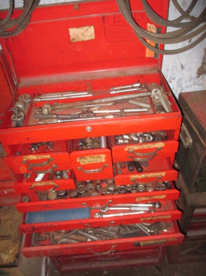 Waterloo Rolling Toolbox with Wrenches, Socket Sets. etc.