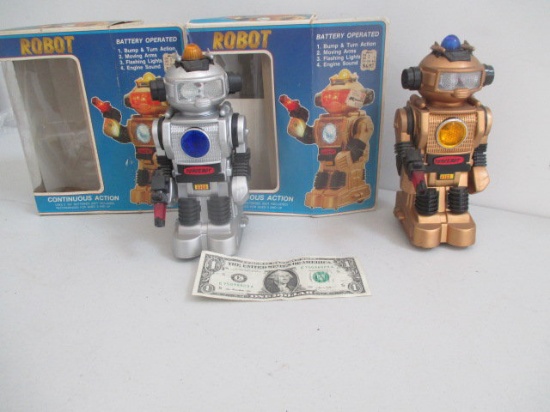 2 Forcebot Robots with Boxes