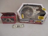 Star Wars Remote Control Millenium Falcon in Package and Star Wars Micro Collection Hoth Wampa Cave