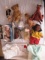Porcelain and Bisque Doll Parts, Wooden Dolls and Stuffed Animals