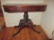 Carved Mahogany Game Table - Opened 36