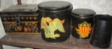 Toll Ware Box and Other Tin Ware