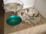 Victorian Brides Basket & Other Silver Plate