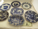 Flow Blue  & Other China (Some as Found)