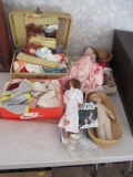 Princess Leia Doll (Dress Torn) and Vintage Dolls and Clothes