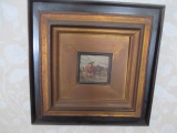 E. Corravi Signed Miniature Painting on Plank Frame 13