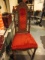 Velvet Upholstered Wooden Chair 47