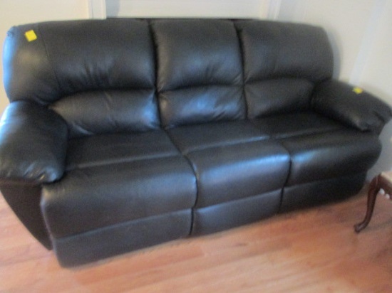 Bonded Leather Sofa 87"