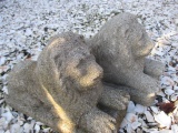 2 Lion Cement Garden Statues 17