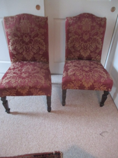 2 parlor chairs 33" high