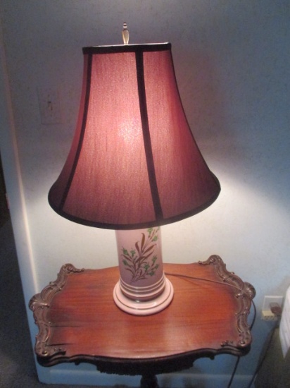 Pink table lamp 26"