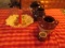 Beanpots, Vintage Durgin Park glassware and lobster ceramic serving dish