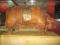 Folk Art Wooden Pig dated 1879 - formed from multiple wood blocks