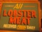 All Lobster Meat received fresh daily sign paint on chalkboard 24