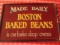 Boston Baked Beans sign paint on fiberboard 25