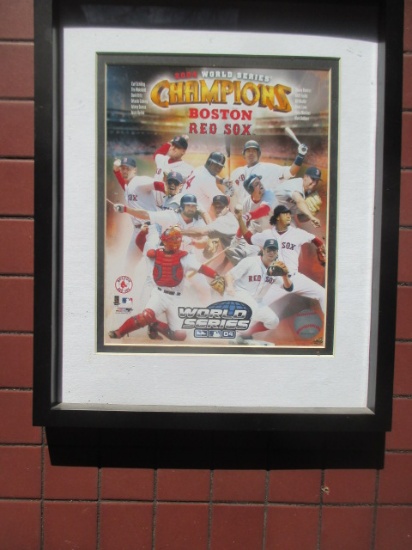 2004 World Series Red Sox photo MLB hologram 15" X 12"