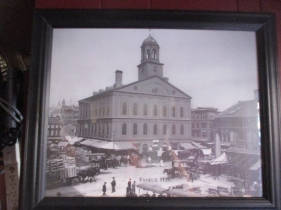 1890's Faneuil Hall by Society Preservation New England Antiquities 24 X 19 1/2"
