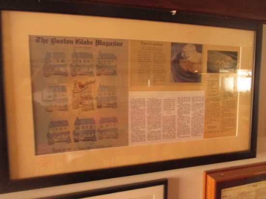 Boston Globe Durgin Park Article - Frame 17 1/2" X 30"