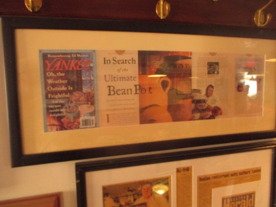 Yankee Magazine  Durgin Park article Frame 35" X 15"