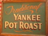 Traditional Pot Roast sign paint on chalkboard 24