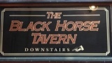 Black Horse Tavern reverse painted sign 24