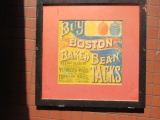 Buy Boston Baked Beans Tacks needle point -vintage framed ad. 19 1/2