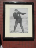 Signed photo of boxer appears to be Joe Hanlon and another name Frame 20