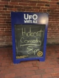 UFO White Ale easel sign 28 1/2