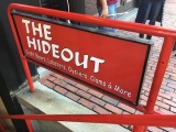 The Hideout metal sign 48