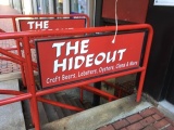 The Hideout metal sign 48