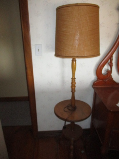 Maple Stand/ Floor Lamp 56" High