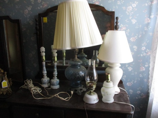 Vintage Table Lamps and Boudoir Lamps 9" to 31"