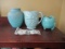 Blue Pottery: Van Briggle, NM and Unmarked Pitcher