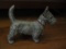 Scottie Dog Silver Colored Paperweight