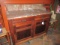 Oak Buffet Marbletop with backsplash 44