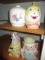 4 cookie Jars (as found)