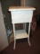 White Wicker Sewing Stand 29