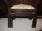 Arts and Crafts Style Upholstered Stool 13