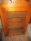 Wood Cabinet with Glass Door - Carved 