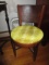 Curved Back Deco Chair with Leopard Print Pattern Seat