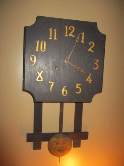 Mission Oak Wall Clock